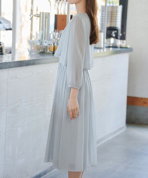Tiaclasse ワンピース シフォンドレープワンピース : ZOZOTOWN Yahoo