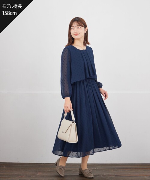 Tiaclasse ワンピース シフォンドレープワンピース : ZOZOTOWN Yahoo