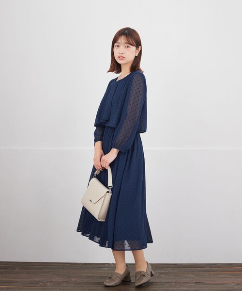 Tiaclasse ワンピース シフォンドレープワンピース : ZOZOTOWN Yahoo
