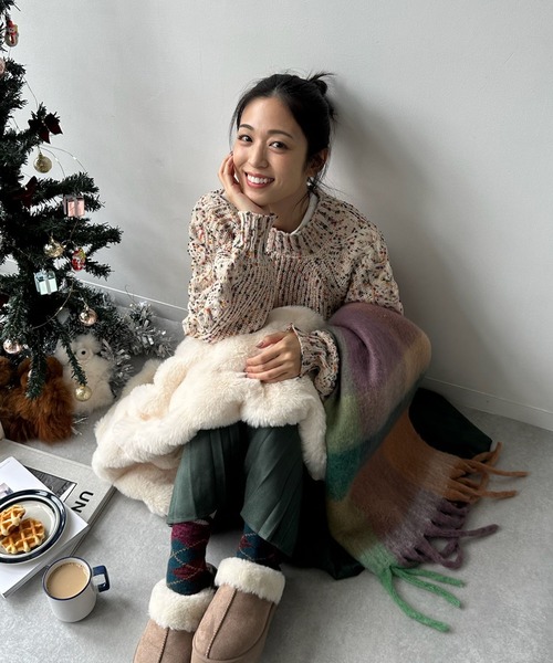 AS KNOW AS（アズノゥアズ） ニット セーター カラフルネップ