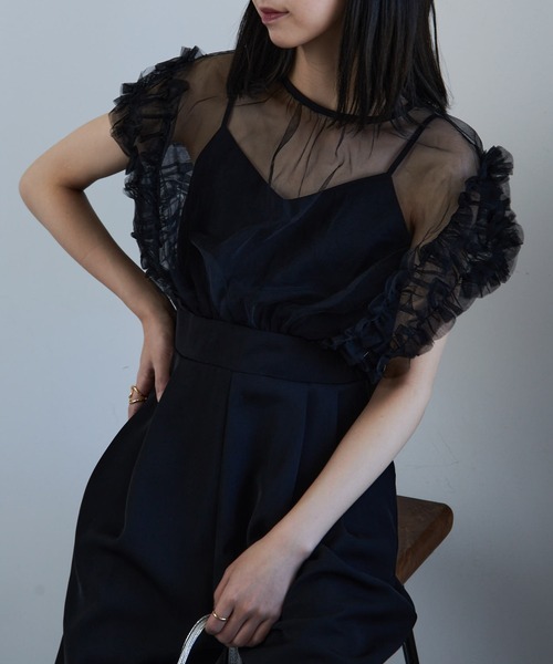 MAISON BREEZE オールインワン 「MAISON BREEZE」チュールフリル