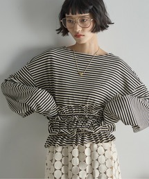 期間限定のお買い得商品 THE Yon フリルビスチェセットルーズフィットロンT tシャツ トップス
