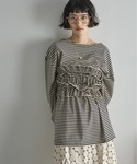 tシャツ フリルビスチェセットルーズフィットロ...の詳細画像1