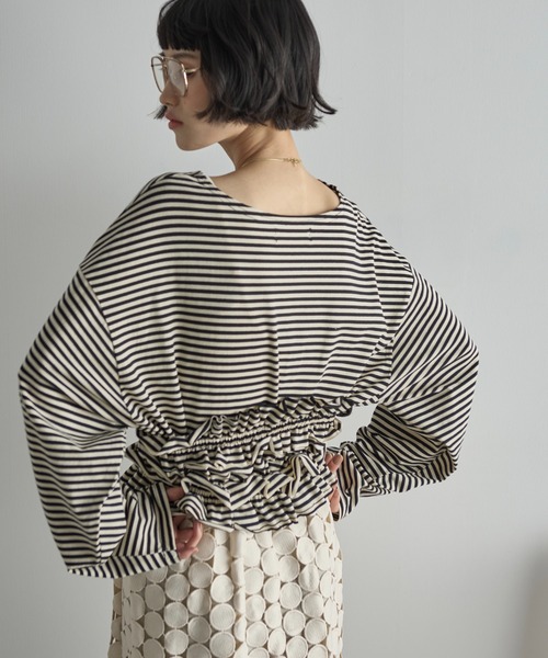 【セットアイテム】フリルビスチェロンT THE Yon tシャツ フリルビスチェセットルーズフィットロンT