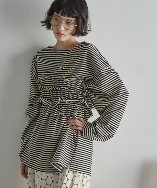 THE Yon tシャツ フリルビスチェセットルーズフィットロンT