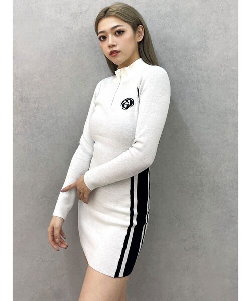 GYDA（ジェイダ） ワンピース GDサイドラインニットワンピース