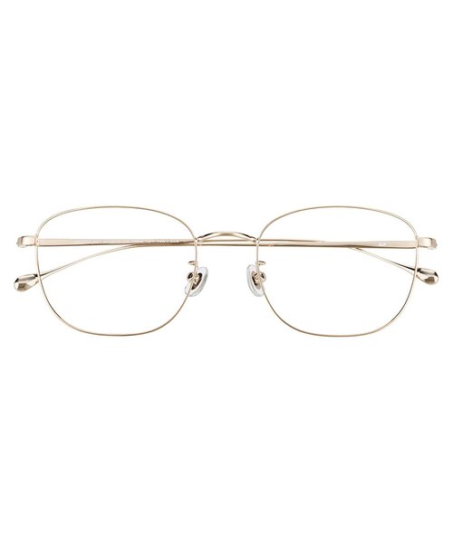 Zoff 伊達メガネ メガネ 眼鏡 ウェリントン型 メガネ｜チタン