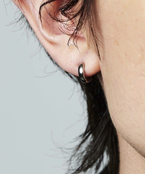 4℃ HOMME+ ピアス シルバー フープ ピアス/片耳用 メンズ レディース