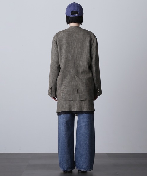 ROSE BUD ジャケット ノーカラージャケット (CREOLME)COLLARLESS