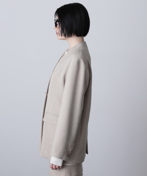 ROSE BUD ジャケット ノーカラージャケット (CREOLME)COLLARLESS