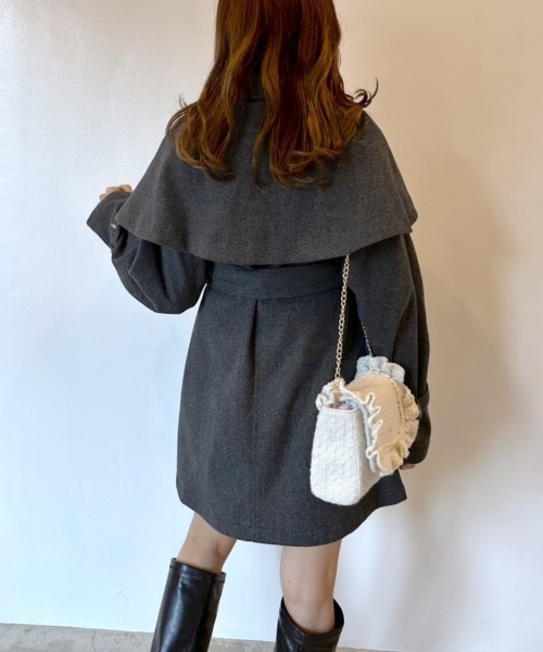 「OLIVE des OLIVE」 ステンカラーコート FREE ベージュ レディース_画像8