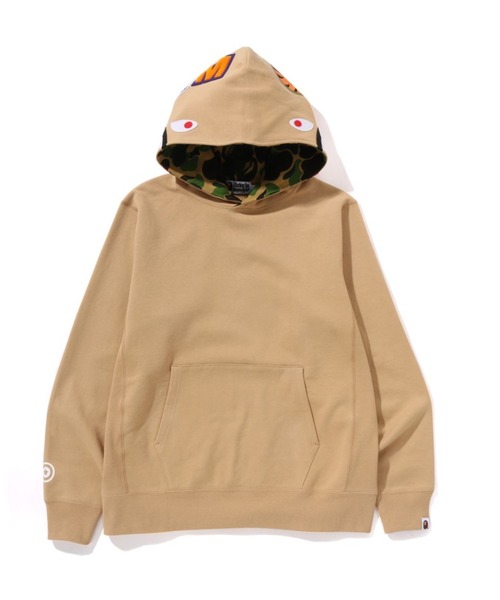 F.C.R.B. x A Bathing Ape パーカー L A BATHING APE パーカー ABC CAMO SHARK PULLOVER HOODIE メンズ