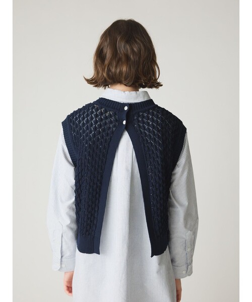 ベスト ジレ MidiUmi メッシュニットベスト レディース MidiUmi ベスト ジレ メッシュニットベスト レディース