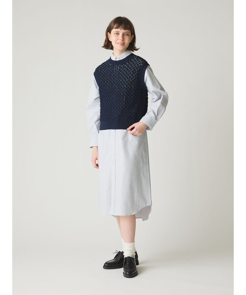 【予約】 ベスト MidiUmi ジレ レディース メッシュニットベスト トップス