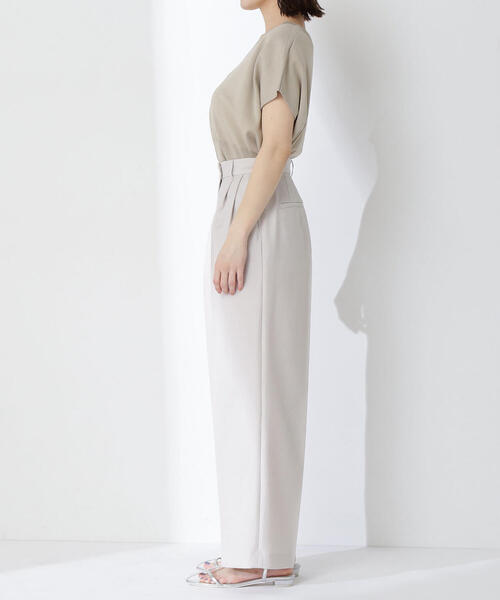 NATURAL BEAUTY BASIC パンツ 「Oggi掲載」リネンライクツイル