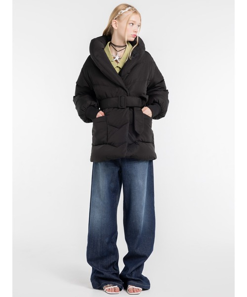 「DURAS」 ダウンコート FREE ブラック レディース_画像4