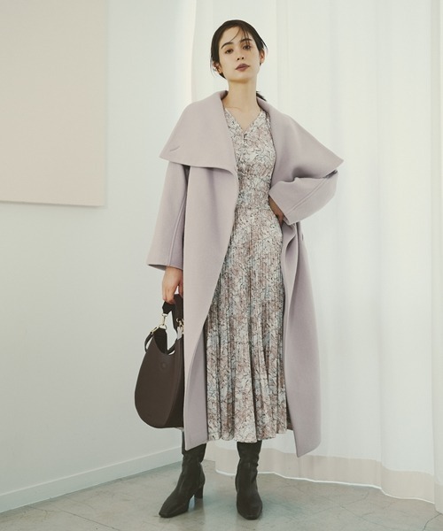 新品未使用[snidel ]ベージュロングコート SNIDEL（スナイデル）の「ウエストフィットロングコート（その他