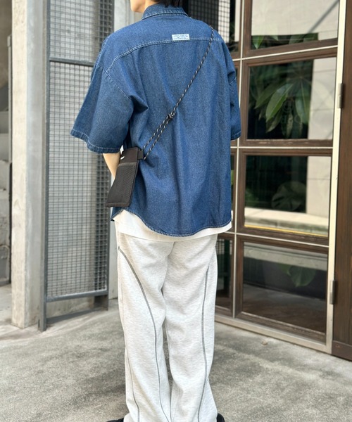 新品 ルーズロングデニムシャツ デニムシャツ ダンガリーシャツ レディース リヨセル デニム ロング丈