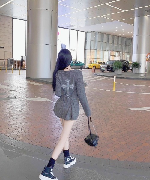 ViViDAY ワンピース 「セットアップ」インナーレースカップ付き