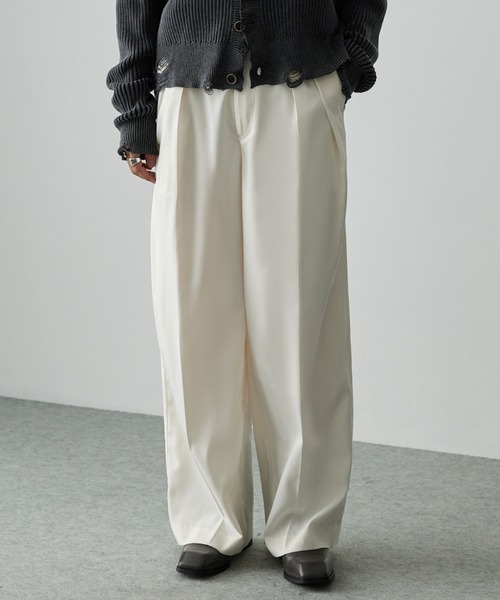 EMMA CLOTHES スラックス バルーンシルエット ディープタック
