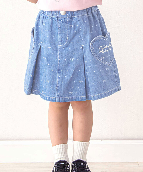 SLAP SLIP（スラップスリップ） スカート ドットリボンプリント柄