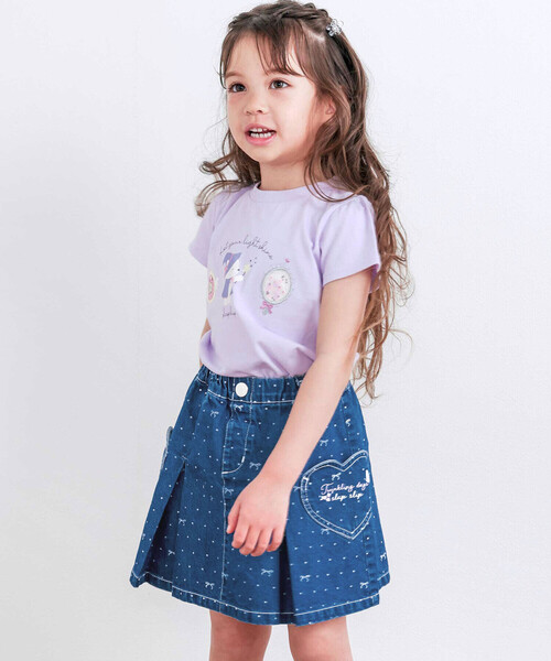 SLAP SLIP（スラップスリップ） スカート ドットリボンプリント柄