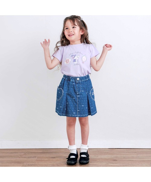 SLAP SLIP（スラップスリップ） スカート ドットリボンプリント柄