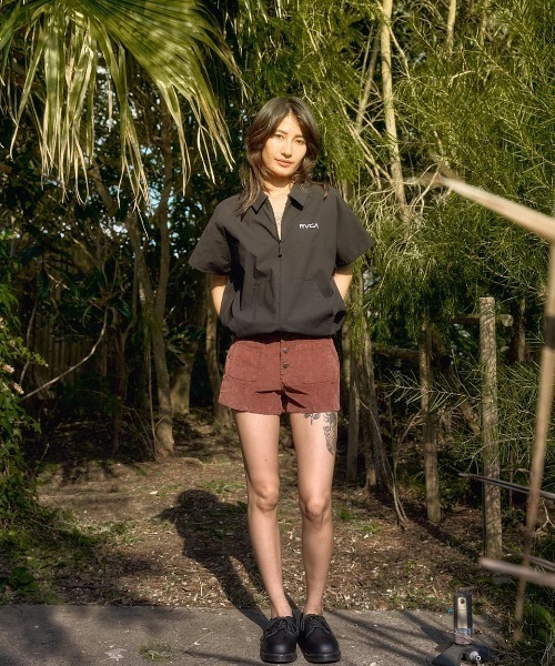 【1日＆3日-5日はボーナスストア+10％】【公式】ルーカ レディース MINI ルーカ UTILITY SS SHIRTS 半袖シャツ 2025年春夏モデル 全3色 S/M/L rvca RVCA ラッシュガード レディース MINI UTILITY SS SHIRTS 半袖