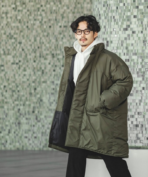 「improves」 ダウンコート MEDIUM オリーブ メンズ_画像8