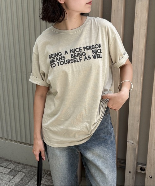 tシャツ ピグメントロゴＴシャツ レディース feepur tシャツ ピグメントロゴTee レディース : ZOZOTOWN Yahoo