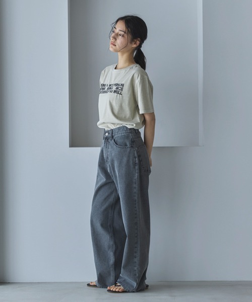 tシャツ ピグメントロゴＴシャツ レディース Discoat tシャツ 「ユニセックス」ピグメントアソートロゴT