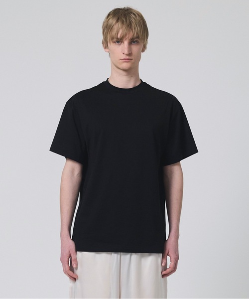 tシャツ 「メンズ」シルクコットンTシャツ ブラック レディース メンズ