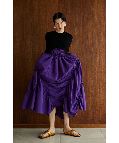 トップス OMMO CIRCLE CUT SHERR SLEEVE KT CD OMMO ONLINE STORE / CIRCLE CUT SHORT KT TOP