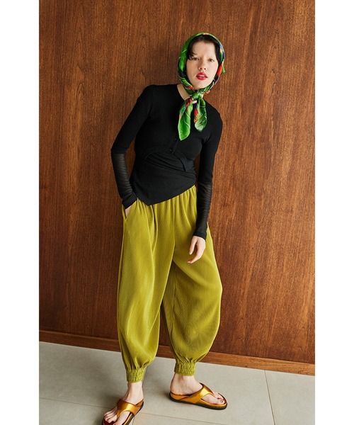 OMMO（オーエムエムオー） カーディガン CIRCLE CUT SHERR SLEEVE KT