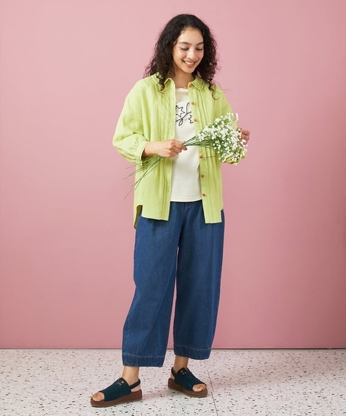 ホコモモラ（JOCOMOMOLA）/ピコリネンピンタックブラウス Jocomomola（ホコモモラ） ブラウス シャツ ピコリネンピンタック