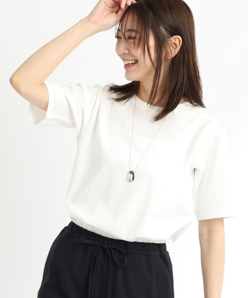 tシャツ 「夏SALE／UVカット／接触冷感／マシンウォッシュ可能」ベーシックジャージTシャツ レディース