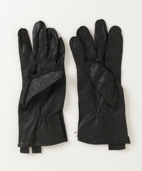 Lewis Leathers（ルイスレザー） レザー ワンポイント手袋 M ブラック