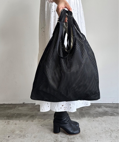 Yoshie Inaba 編み込み バッグ ブランド メッシュバッグ 斜めがけ Mesh Bag 