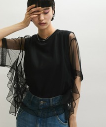 tシャツ 「サステナブル」・「定番人気」ギャザーチュールトップス レディース｜ZOZOTOWN Yahoo!店