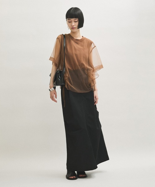 【新発売】今週の市販 ADAM ET 「サステナブル」・「定番人気」ギャザー tシャツ ROPE' トップス