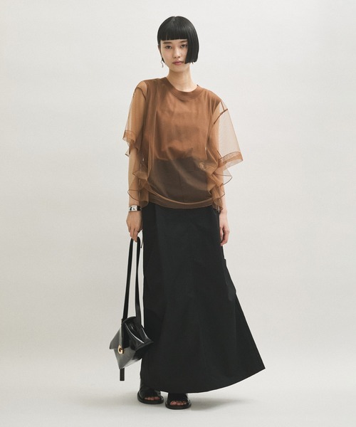 tシャツ 「サステナブル」・「定番人気」ギャザーチュールトップス レディース | ADAM ET ROPE' | 16