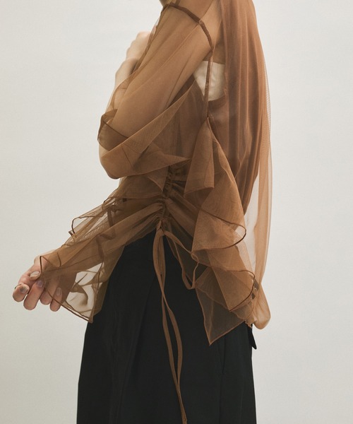 tシャツ 「サステナブル」・「定番人気」ギャザーチュールトップス レディース | ADAM ET ROPE' | 19