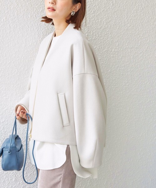 SHIPS（シップス） ジップアップブルゾン ONE SIZE ナチュラル