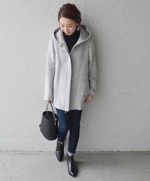 「Khaju」 ブルゾン 36 グレー レディース_画像2