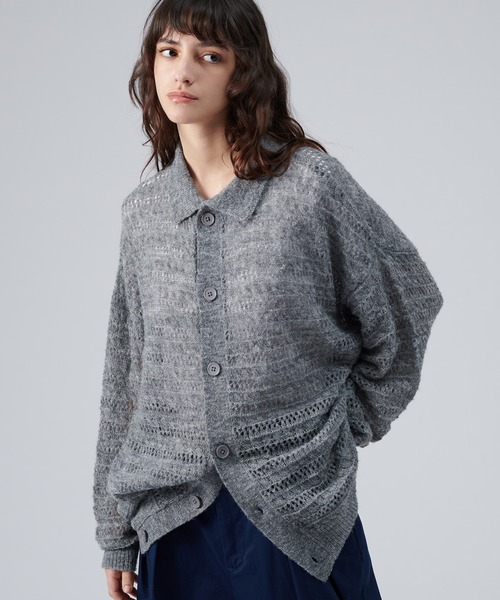 ONCILY（オンシェリー） ニットカーディガン MEDIUM グレー メンズ