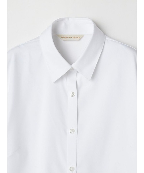 【新品未使用】定価6万円VINGE ホワイト シルクシャツブラウス Perfect Suit FActory（パーフェクト スーツ ファクトリー） ブラウス