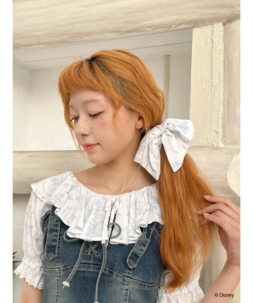 ブラウス シャツ 「Disney」ふしぎの国のアリス/トワル・ドゥ・ジュイSTYLEフリルブラウス レディース