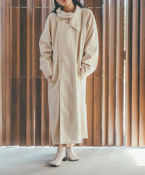 「Isn't She?」 チェスターコート FREE オフホワイト レディース_画像6