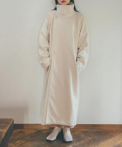 「Isn't She?」 チェスターコート FREE オフホワイト レディース_画像8