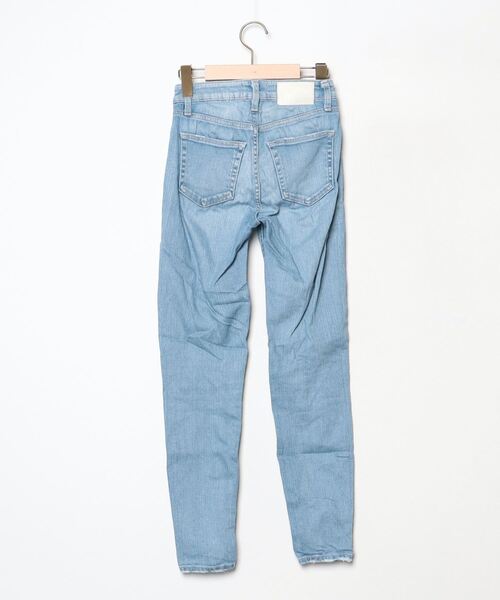 GYDA」 加工スキニーデニムパンツ X-SMALL ライトブルー レディース